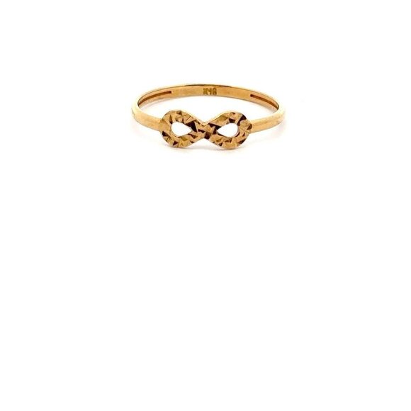 18K Gold Ring Infinity 1.05 grams Size 6.25